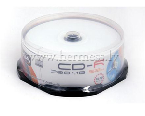 Diski CD-R apdrukjami, Cakebox 25gab.